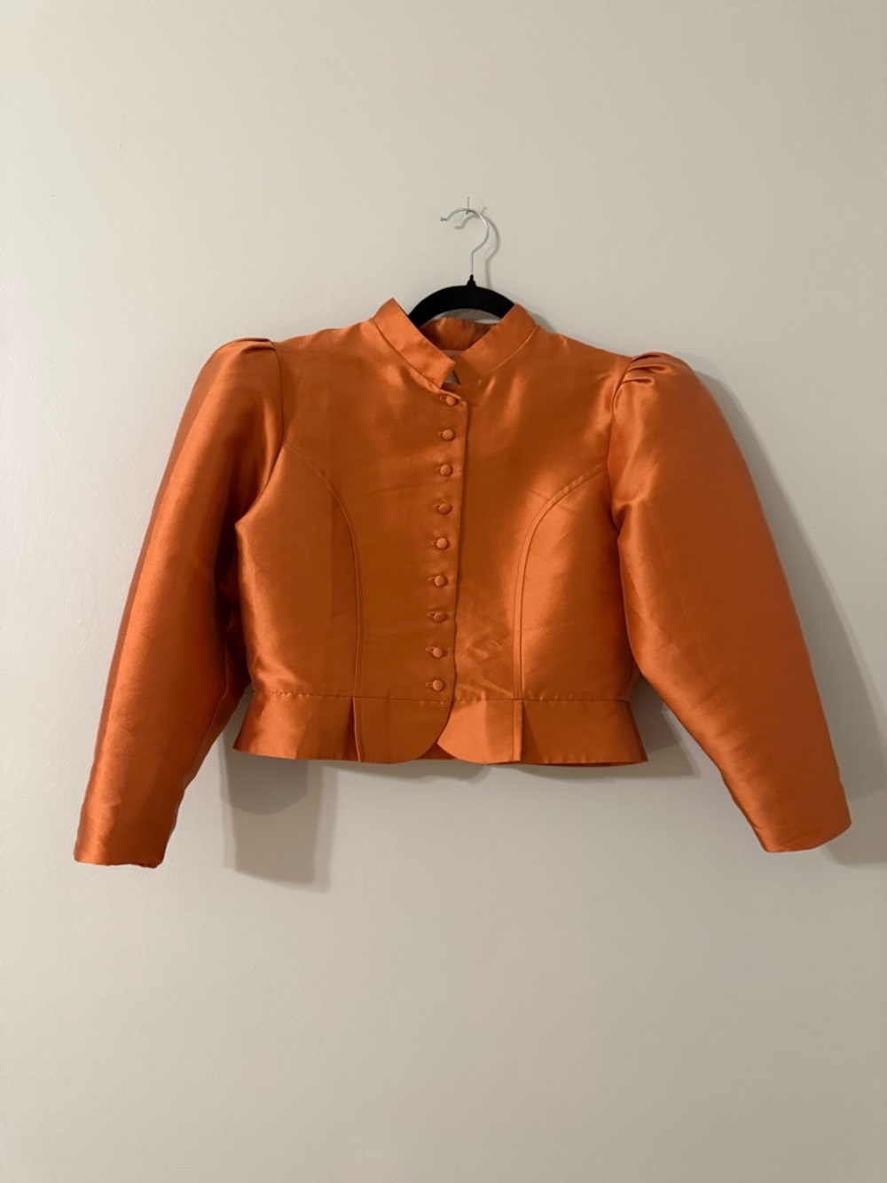 Destree Amoako Satin Jacket Apricot NWT - Picture 4 of 7